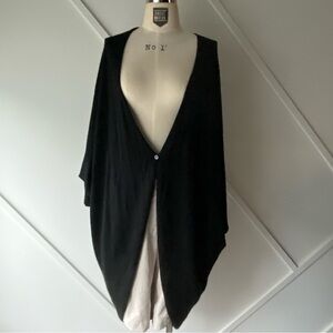 Eileen Fisher Project Alpaca Silk Blend Draped Shawl Wrap  - M